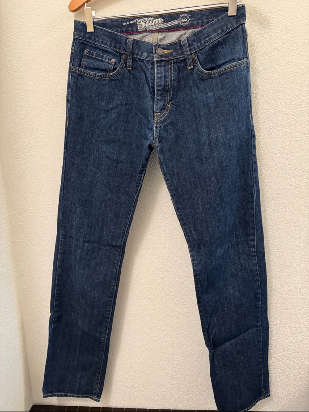 Old Navy Slim Straight Men’s Jeans - Dark Blue Denim